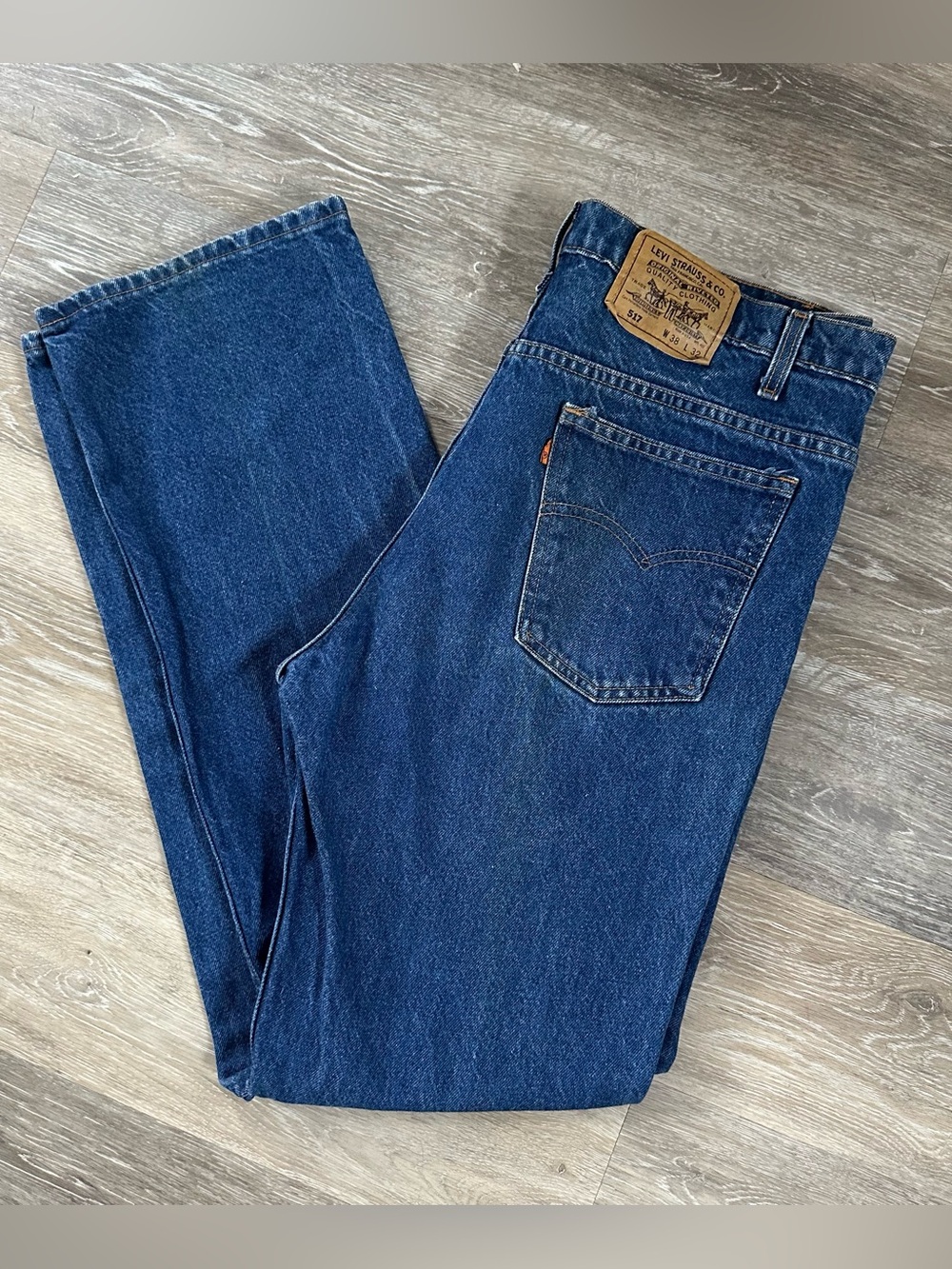 Vintage 1991 Men’s Orange Tab Levi’s 517 38x32 Made In Usa 100% Cotton Bootcut